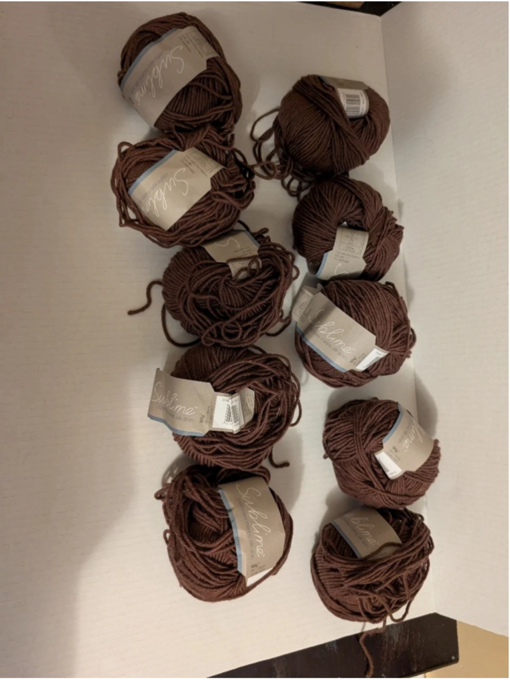 Sublime Cashmere Merino Silk Aran knitting yarn 11 x 50 gr BNWT